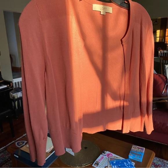 LOFT Cropped balletcore 3/4 Sleeve Cardigan XS - Picture 13 of 16